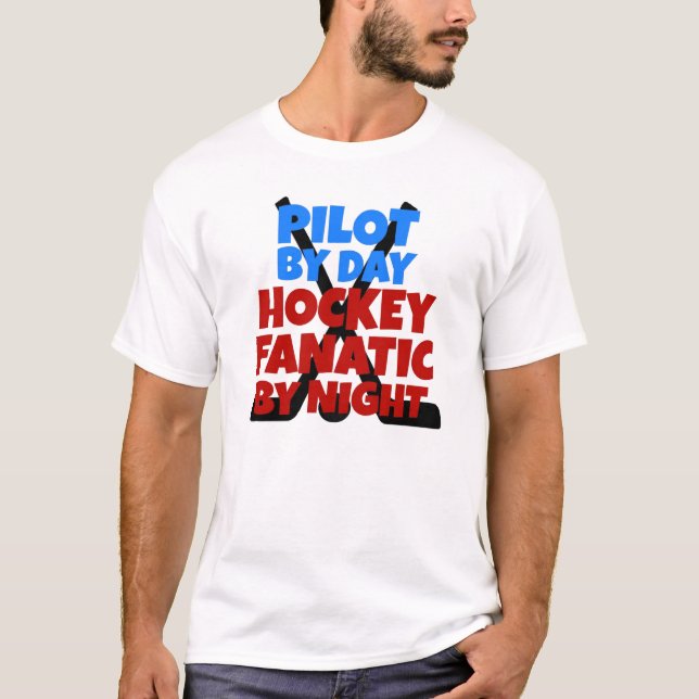 Camiseta Piloto de trevo de hóquei (Frente)