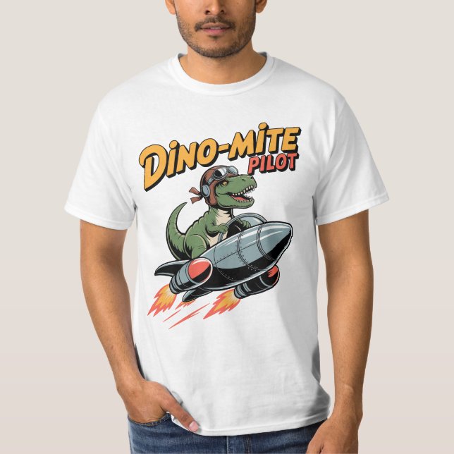 Camiseta Piloto Dino-mite (Frente)