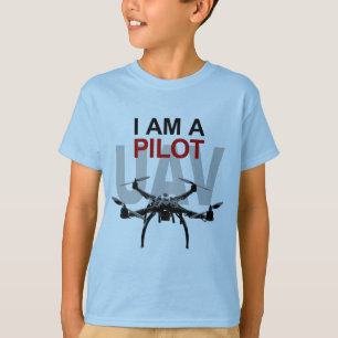Camiseta Piloto do UAV Quadpilot Quadcopter