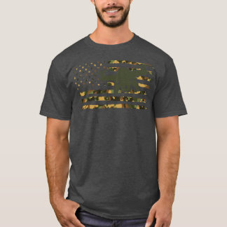 Camiseta Piloto Drone Camo Drone Operador Americano de Dron