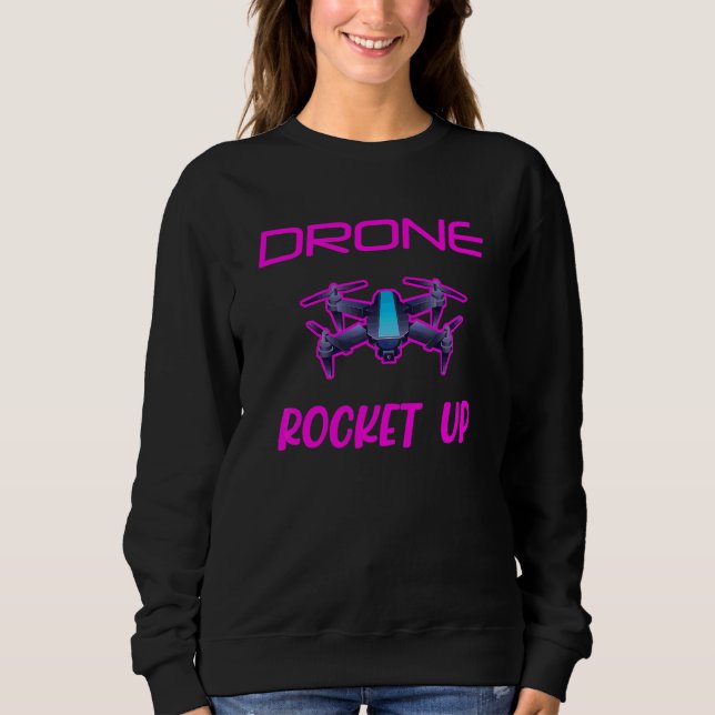 Camiseta Piloto Drone Drone Rocket Up Quadcopter Drones Pil (Frente)