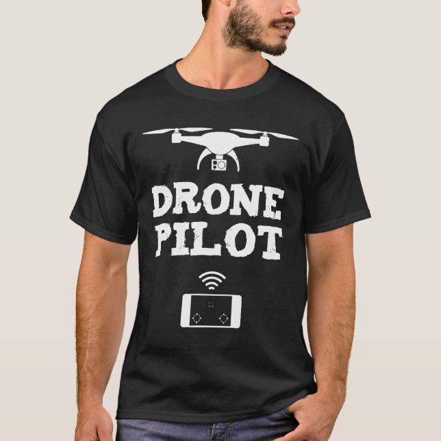 Camiseta Piloto Drone Piloto Drone (Frente)