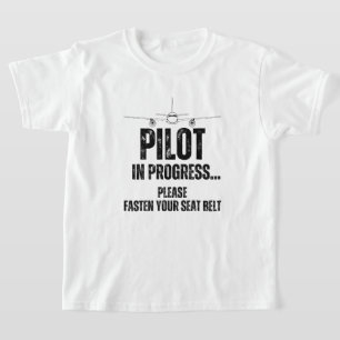 Camiseta piloto em curso de aeronaves pilotos