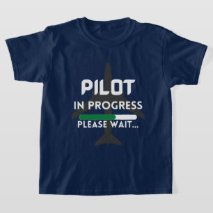 Camiseta piloto em curso de aeronaves pilotos