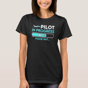 Camiseta Piloto em curso Futuro Avião-Piloto de Brinquedos