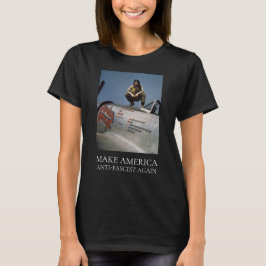 Camiseta Piloto Feminina Americana da Segunda Guerra Mundia