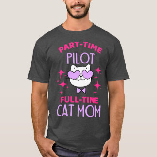 Camiseta Piloto Funny Cat Lover
