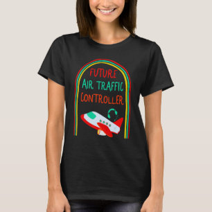 Camiseta Piloto Futuro aeroporto de controlador de tráfego
