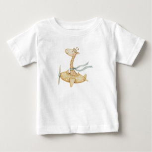 Camiseta Piloto Giraffe de Aquarela
