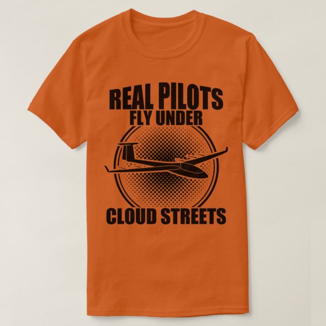 Camiseta Piloto Glider planador soprando presentes piloto d (Frente do Design)