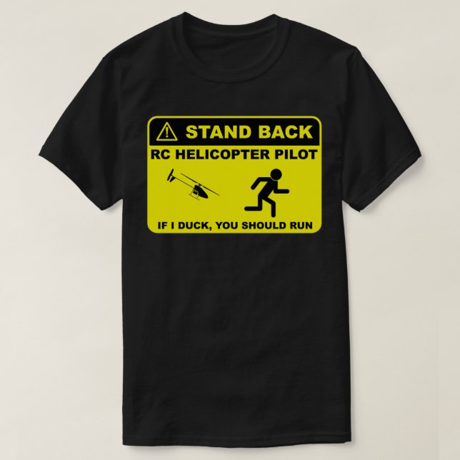 Camiseta Piloto Helicopter RC Voltar 2 (Frente do Design)