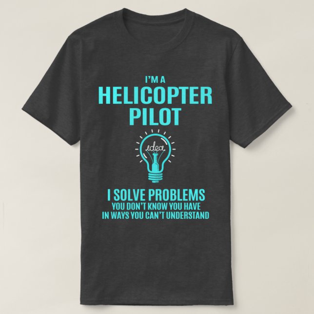 Camiseta Piloto Helicóptero Piloto Helicóptero Piloto I par (Frente do Design)