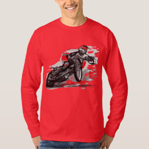 Camiseta Piloto liso da motocicleta da trilha do estrada