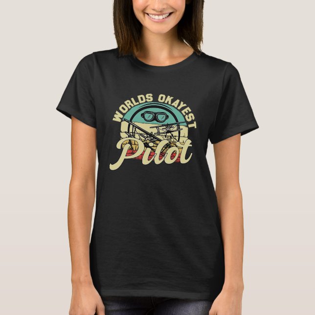 Camiseta Piloto mais agradável do mundo — Retro Retro Vinta (Frente)