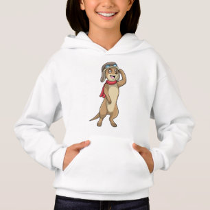 Camiseta Piloto Meerkat com chapéu piloto