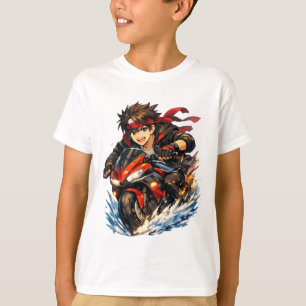 Camiseta Piloto Moto Blaze Red Splash