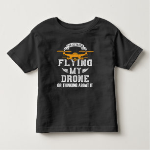 Camiseta Piloto Multirotor de Drone Quadcopter Voando Meu D
