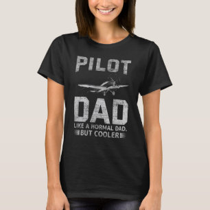 Camiseta Piloto Para O Piloto De Avião Da Aviação Do Pai Pa