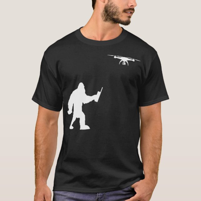 Camiseta Piloto-piloto de doação de drones com pata-rosa vo (Frente)