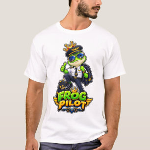 Camiseta Piloto Sapo – Aviador Real Engraçado