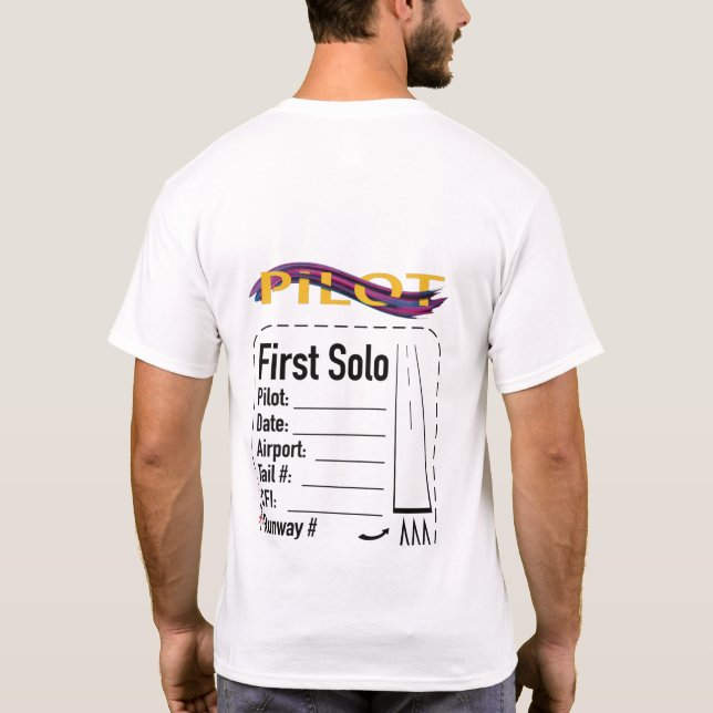 Camiseta Piloto Solo Shirt para Estudantes (Verso)