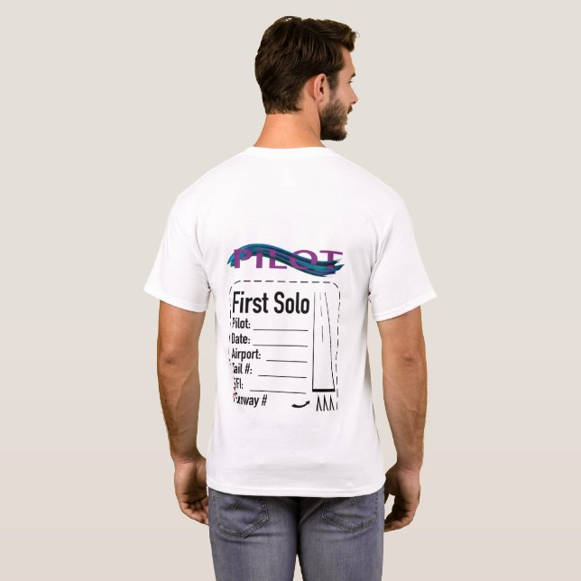 Camiseta Piloto Solo Shirt para Estudantes (Parte Traseira Completa)