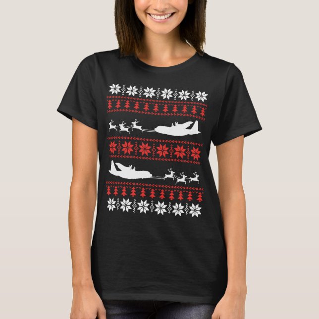 Camiseta Piloto Xmas Ugly Christmas Sweater (Frente)