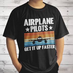 Camiseta Pilotos de avião levantam avião de avião mais rápi