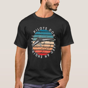 Camiseta Pilotos reais não precisam de um mecanismo paragli