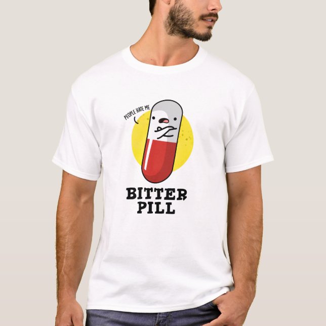 Camiseta Pílula Amarrada Pó Medicina Engraçado (Frente)