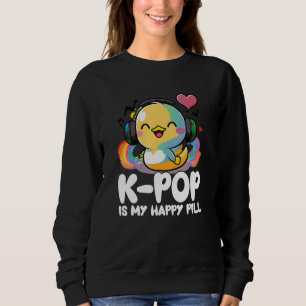 Camiseta Pílula feliz do ventilador Kpop Duck Merch K-pop M