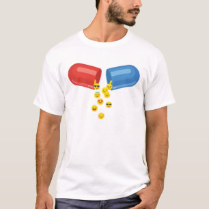 Camiseta Pílula Feliz: Emoticons Positivos
