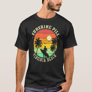 Camiseta Pílula Sunshine Virginia Beach Summer Va Tropical 