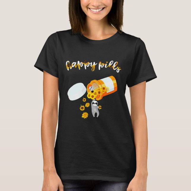 Camiseta Pílulas de girassol felizes (Frente)