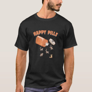 Camiseta Pílulas Felizes Gliders Açúcar Engraçado Ursos de 