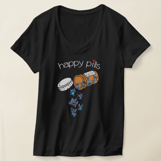 Camiseta Pílulas Felizes Stitch (Postura )