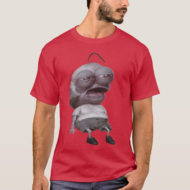 Camiseta Pim Deprimido - Amigos Sorridente (Frente)