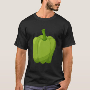 Camiseta Pimenta Bell Engraçada Fruta Verde Figurino