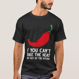 Camiseta Pimenta chili vermelha cozinha com citação pimenta