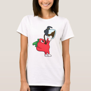 Camiseta Pimenta com Pote de café