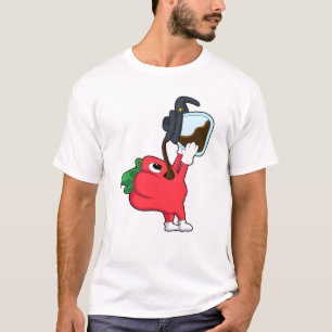 Camiseta Pimenta com Pote de café