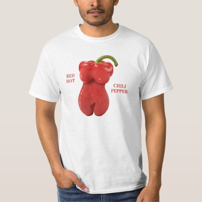 Camiseta Pimenta de pimentão encarnado (Frente)