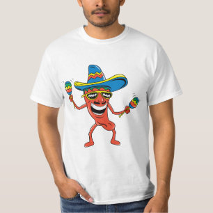 Camiseta Pimenta de pimentão mexicana