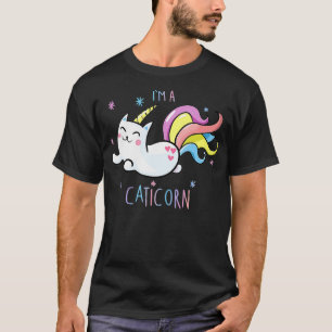 Camiseta Pimenta-do-Arco-Íris-Íris-do-Caticorn Teto Gato-