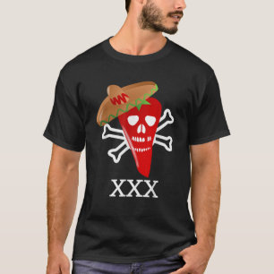 Camiseta Pimenta Fantasma Vermelha Quente Engraçada Humor C