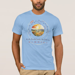 Camiseta Pimenta GABRIEL, Lua 8 com texto personalizado, lu