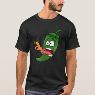 Camiseta Pimenta Malagueta Respirando Fogo  Vermelho Quente