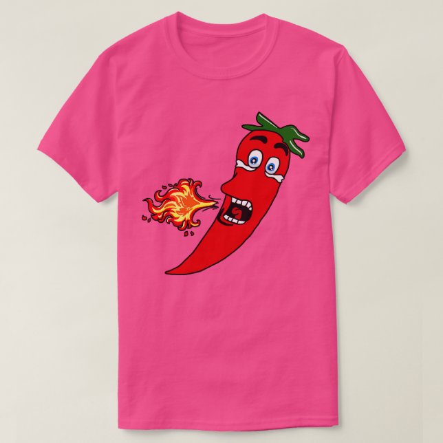 Camiseta Pimenta Quente Fiery (Frente do Design)