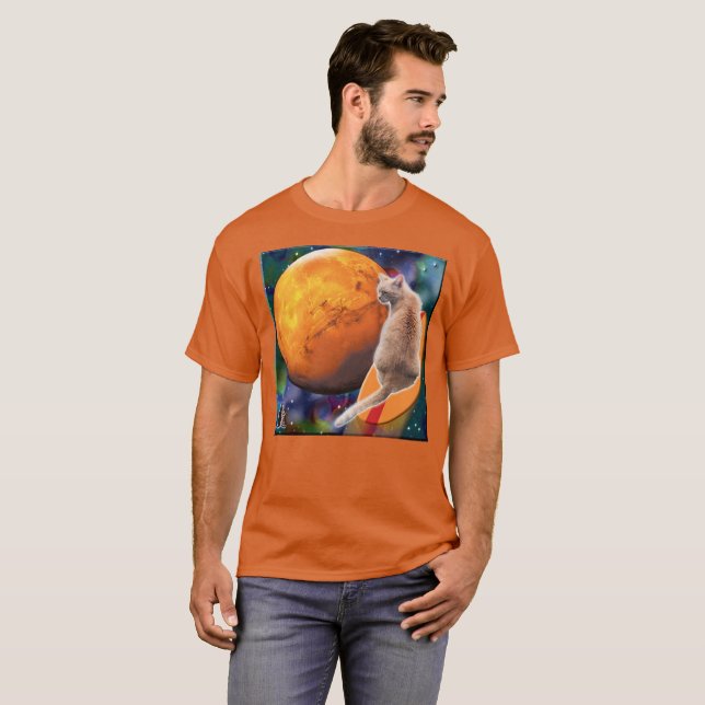 Camiseta Pimenta Star Surfer-Gato (Frente Completa)