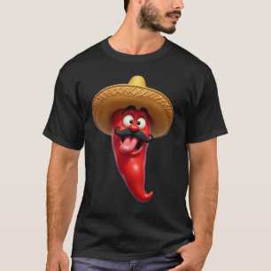 Camiseta Pimenta Vermelha Deliciosa e Quente